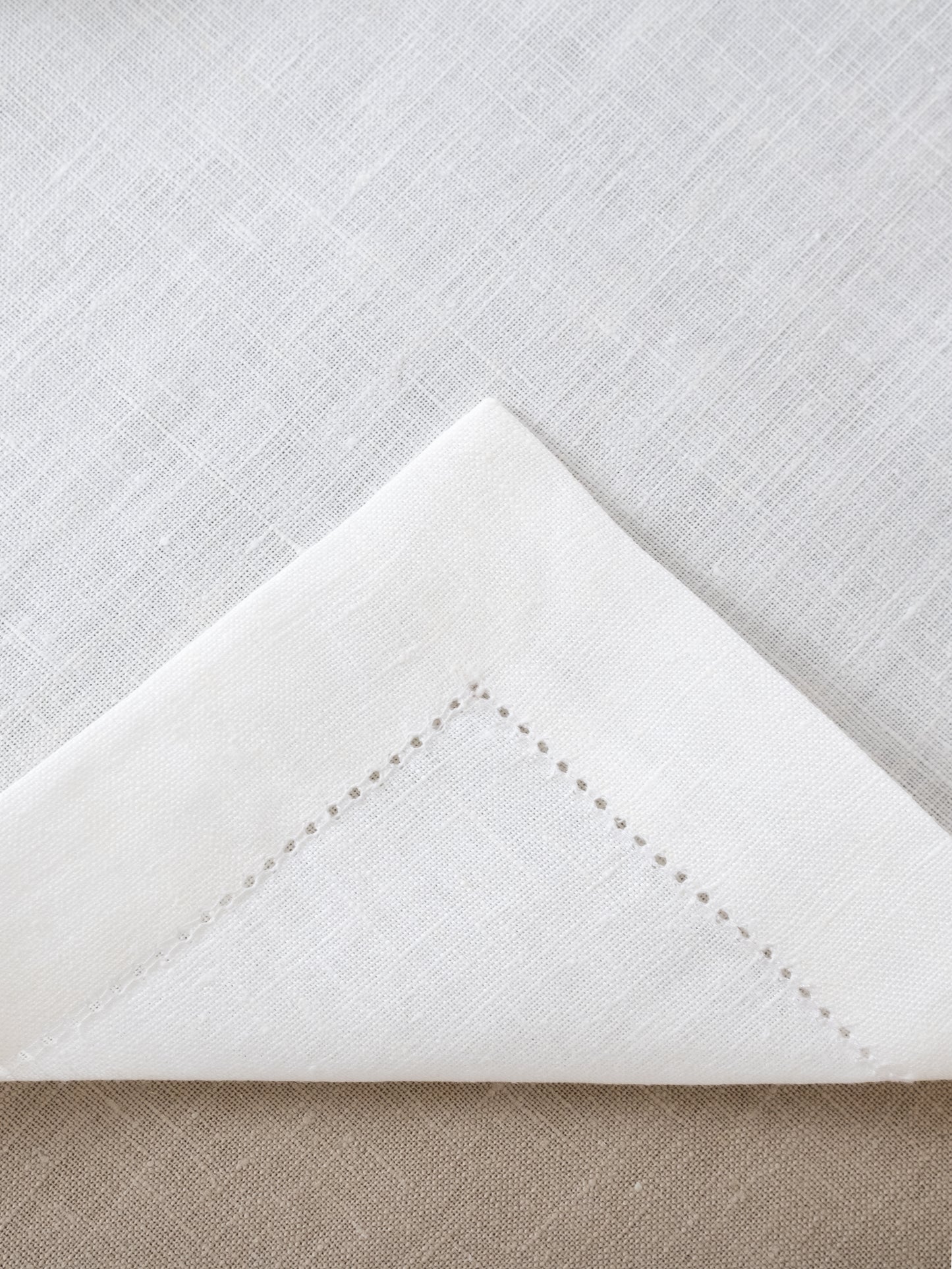 Linen Hemstitch Napkin 50 x 50 cm